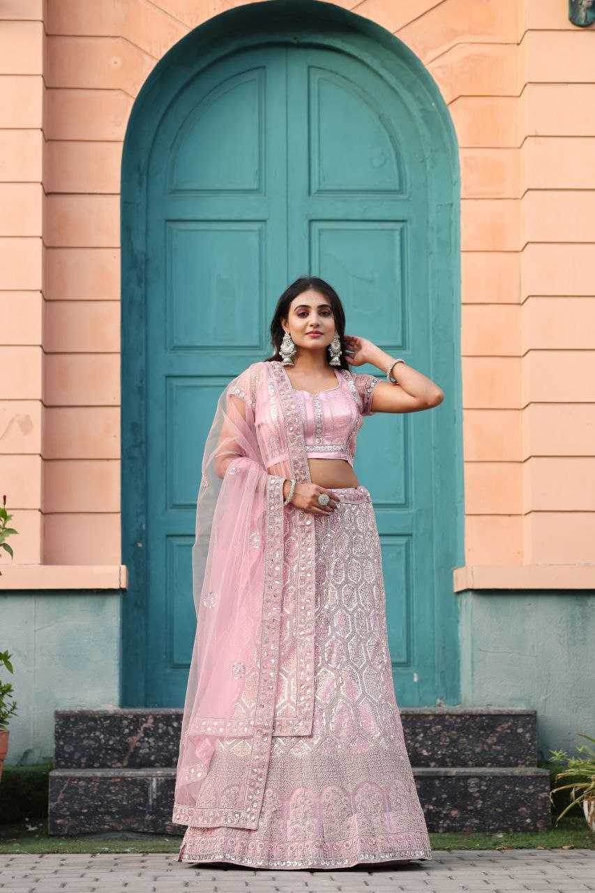 Net Engagement Sequins Lehenga Cancan - MYLUXURY LANE ENTERPRISE